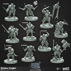 Shadow Knights - Hell Knights - Chaos Warrior Proxy - 10 Variations