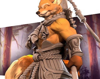 Kitsune Monk - Swordsman