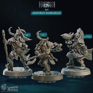 Armored Barbarian by Cast n Play - 3 Variations!