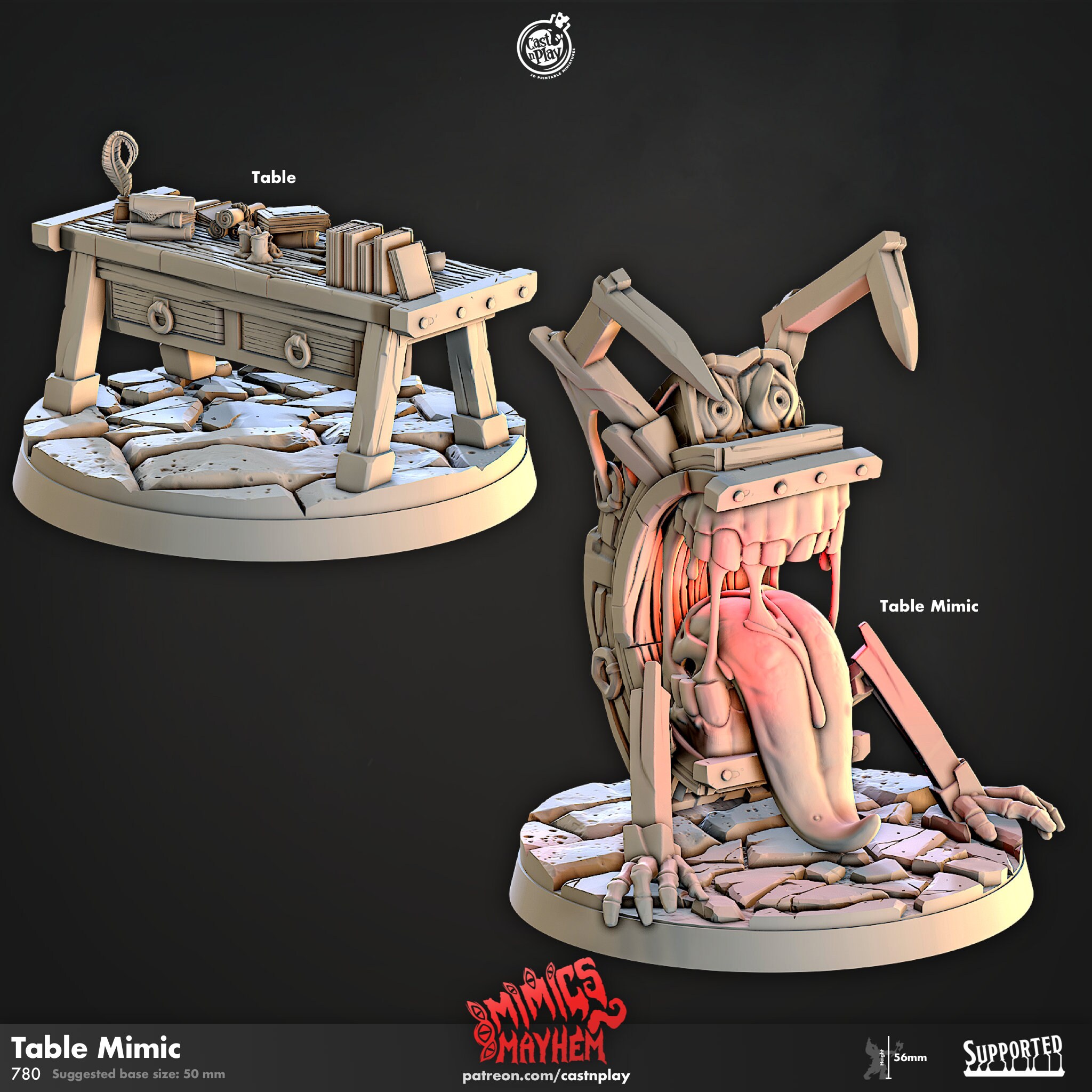 Table Mimic - Mimic Mayhem - Etsy