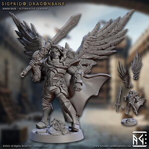 Sigfrido Dragonbane by Artisan Guild - Human, Angelic, and Griffsteed Variations Available!