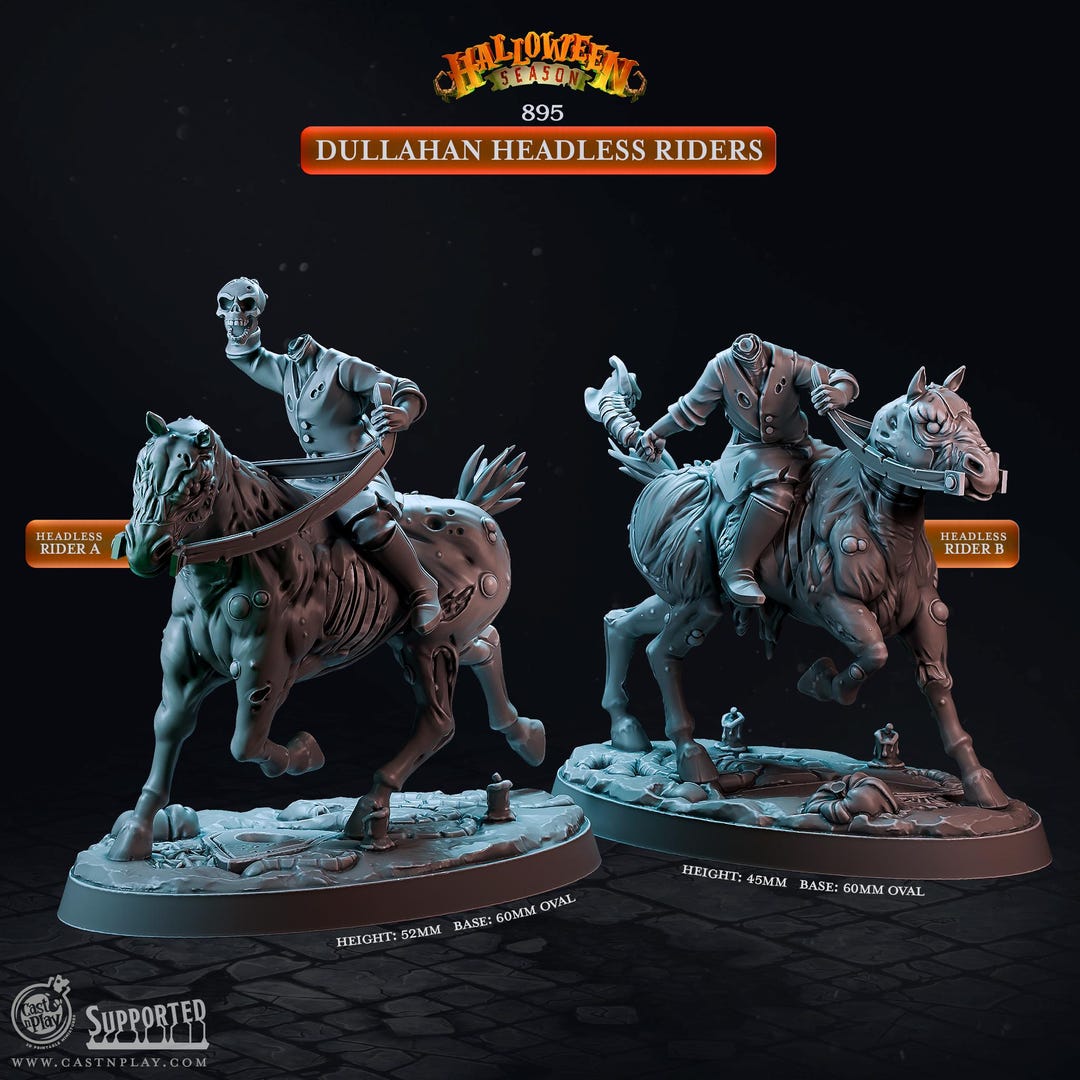 Dullahan Headless Riders by Cast N Play - 2 Variations! - Etsy