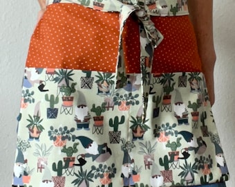 Gardening/Baking/Utility Apron - Gnomes