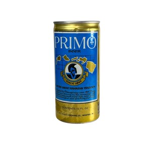 Vintage Primo beer can, Hawaiian beer Schlitz brewing company, Gold can collectors&#39; item, Vintage can decor, Retro style collectible