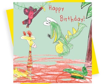 Happy Birthday! Fun Jungle Birthday Card