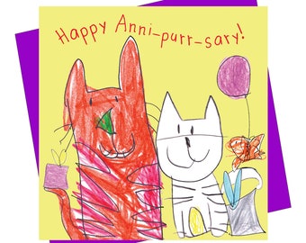 Happy Anni-purr-sary! Anniversary Card