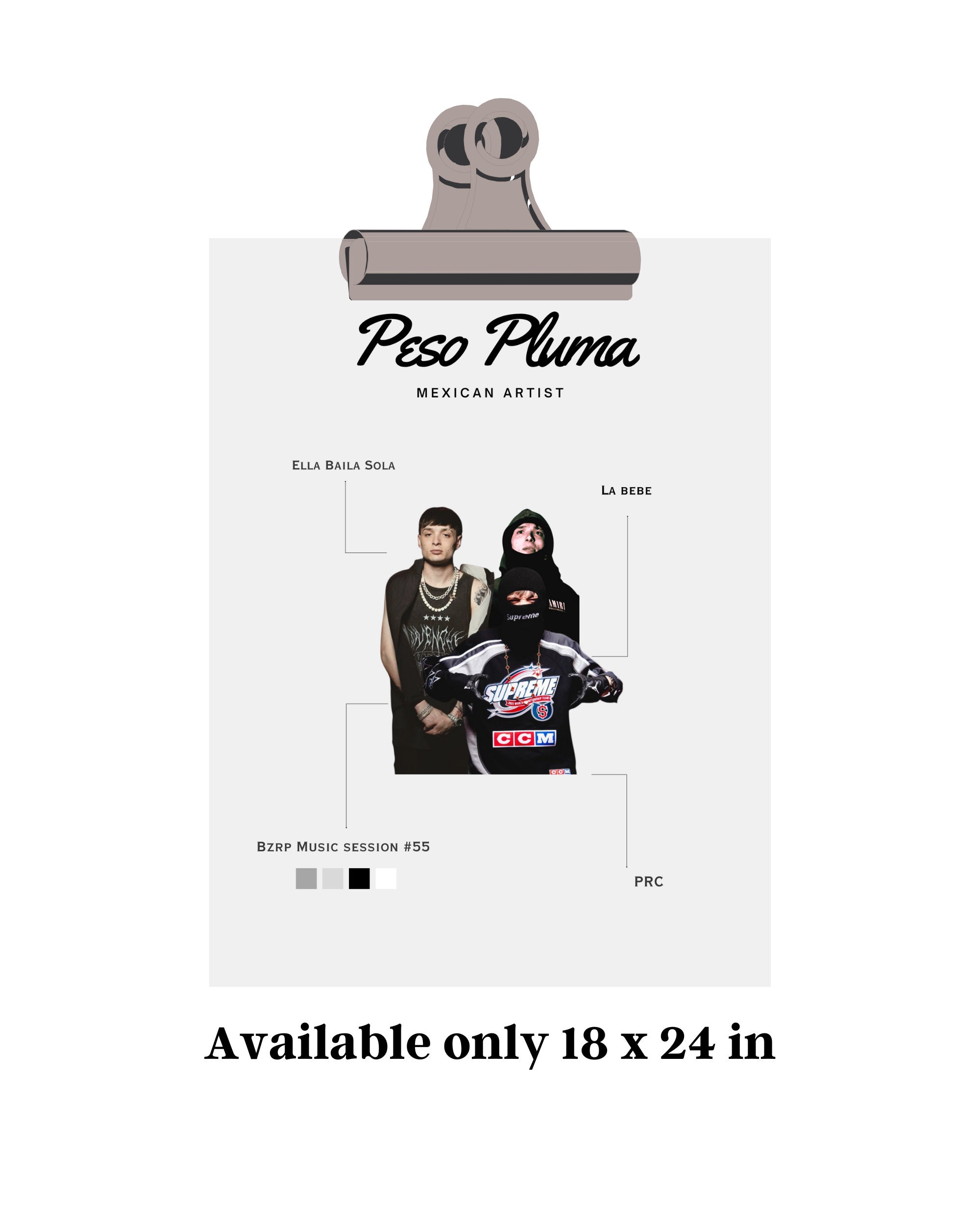 Peso Pluma Poster Etsy