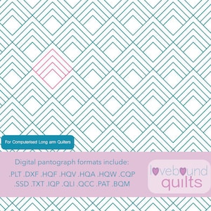 Mountains E2E Digital Quilting Pattern for Long arm Machines