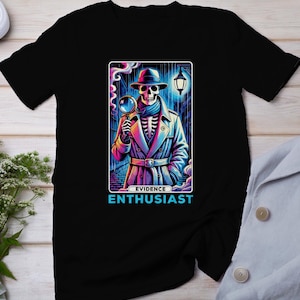 Camiseta de cartas de tarot de casos criminales, cartas de tarot místicas para camiseta de fanáticos del crimen, top de detective de lectura de cartas esotéricas, camisa de adivino de baraja de tarot