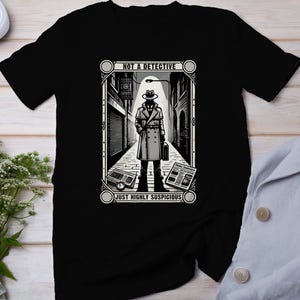 Camiseta de cartas de tarot de casos criminales, cartas de tarot místicas para camiseta de fanáticos del crimen, top de detective de lectura de cartas esotéricas, camisa de adivino de baraja de tarot