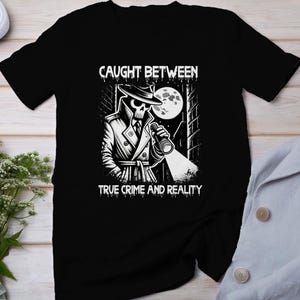 T-shirt Criminal Cases True Crime, Storie horror mistiche per i fan del crimine, Top criminale misterioso misterioso, Camicia investigativa