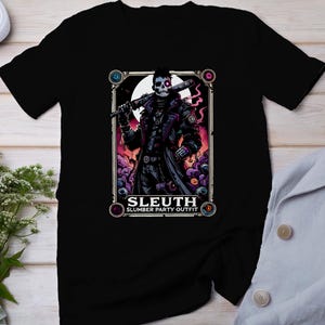 Camiseta de cartas de tarot de casos criminales, cartas de tarot místicas para camiseta de fanáticos del crimen, top de detective de lectura de cartas esotéricas, camisa de adivino de baraja de tarot