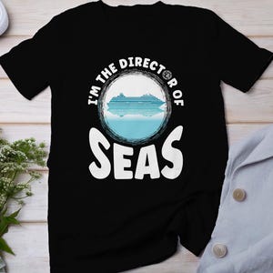 T-shirt directeur de croisière, haut de planification de vacances en mer, chemise de capitaine organisateur de voyages nautiques, tee-shirt d’expédition de voile Ocean Navigator