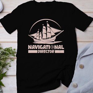 T-shirt directeur de croisière, haut de planification de vacances en mer, chemise de capitaine organisateur de voyages nautiques, tee-shirt d’expédition de voile Ocean Navigator