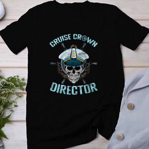 T-shirt directeur de croisière, haut de planification de vacances en mer, chemise de capitaine organisateur de voyages nautiques, tee-shirt d’expédition de voile Ocean Navigator