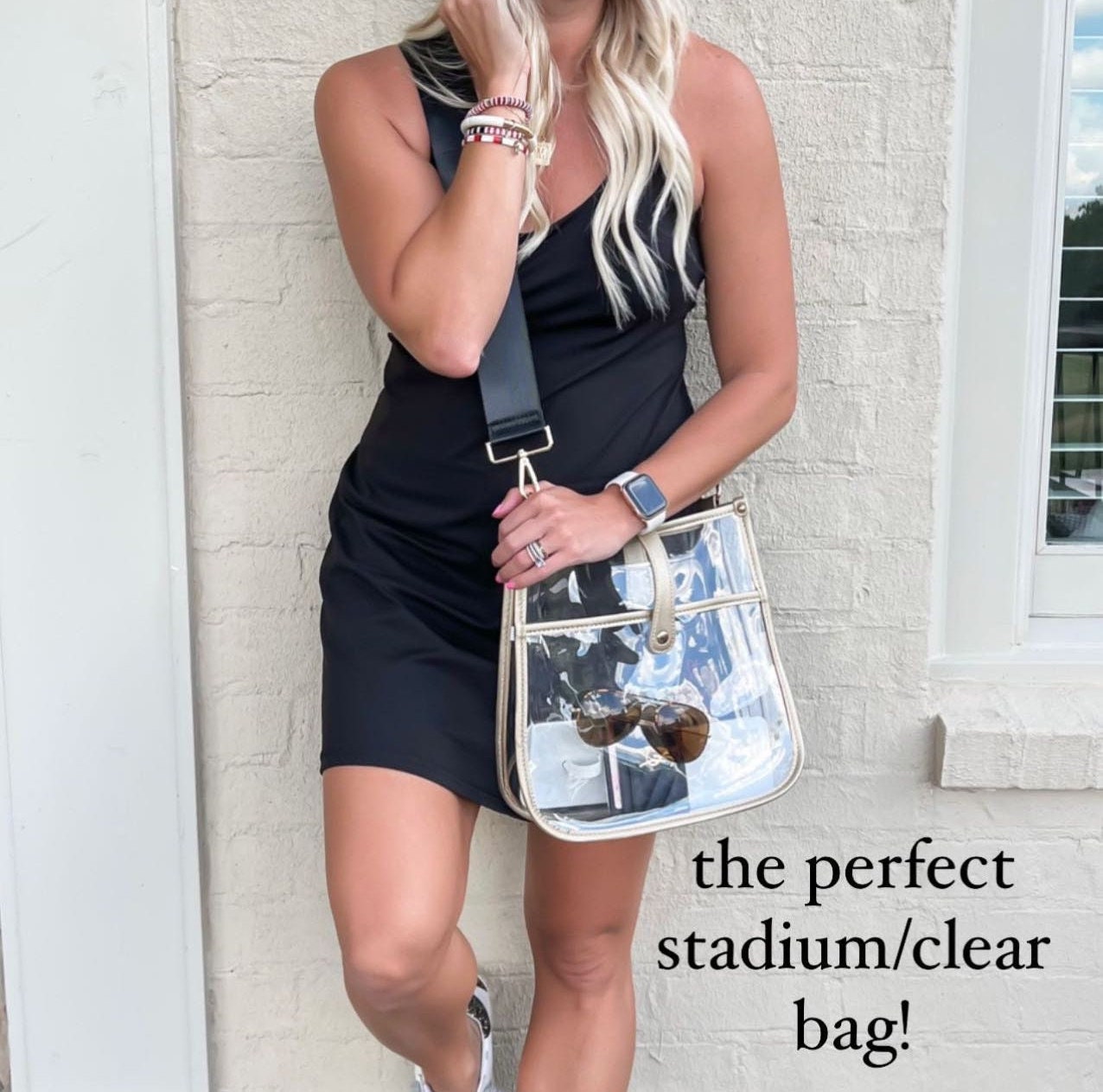 Threaded Pear Emmy Courier Bag - Crossbody Bags For Women - Adjustable Body  Strap - Shoulder Bag - Satchel - Gray; Blue/Silver Stripe