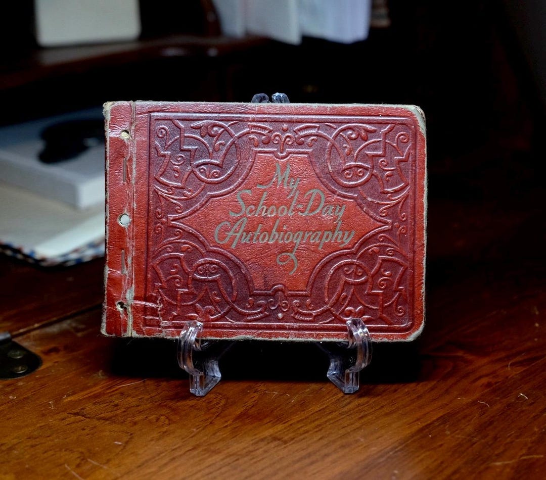1940s Autograph Book • Vintage “my School-day Autobiography” - Etsy