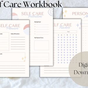 Self care planner, self care journal, self care planner printable, self care planner digital, self care, self love, self care checklist