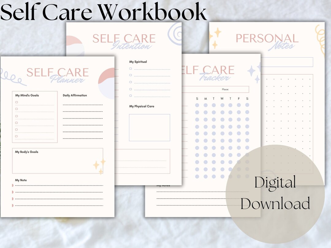 Self Care Planner, Self Care Journal, Self Care Planner Printable, Self ...