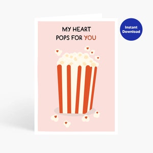 Meu coração estala por você, cartão de amor engraçado, cartão para ela, cartão para ele, cartão de aniversário engraçado, cartão para namorada/esposa, cartão engraçado de dia dos namorados