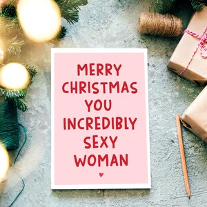 Cartão de Feliz Natal para Imprimir para Esposa, Cartão de Natal Engraçado, Saudações de Natal, Download Instantâneo, Cartão para Ela, Namorada, Esposa, 5x7