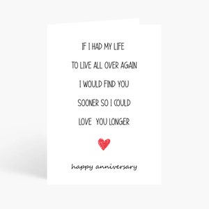 Tarjetas de aniversario imprimibles, tarjeta de aniversario romántica, tarjeta para novia/esposa, tarjeta para novio/esposo, tarjeta para ella, tarjeta para él