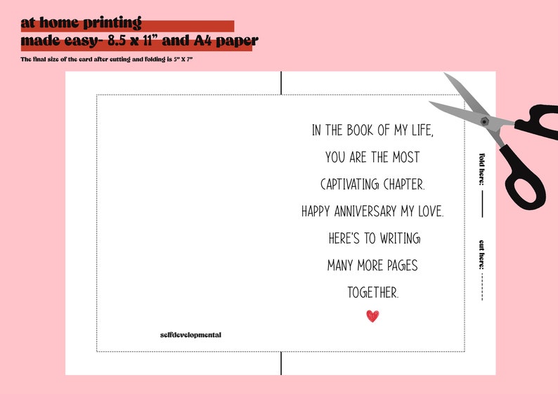 Printable Anniversary Cards, Romantic Anniversary Card, Card for Wife ...