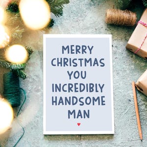 Cartão de Feliz Natal para impressão para marido, cartão de Natal engraçado, saudação de feriado, download instantâneo, cartão para ele, namorado, marido, 5x7
