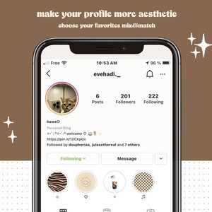 Puede incluir: Una captura de pantalla de una p&aacute;gina de perfil de Instagram con el nombre de usuario "evehadi._". La foto de perfil es un gato con una expresi&oacute;n de sorpresa. El perfil tiene 6 publicaciones, 201 seguidores y 222 seguidos. La biograf&iacute;a del perfil dice "hawa♡ Blog personal Bienvenido https://pin.it/12CXpOc Seguido por deuphoriaa, julesethereal y 7 otros". El perfil tiene un bot&oacute;n "Siguiendo", un bot&oacute;n "Mensaje" y una fila de cuatro iconos debajo de los botones. Los iconos son una impresi&oacute;n de cebra, una cara sonriente, una botella de l&iacute;quido y un patr&oacute;n a cuadros.