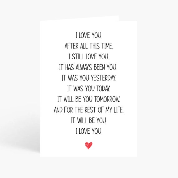 Old English Company Biglietto Di Natale Romantico Per Lui/Lei – Scritta "Only Have Eyes Fir You", Cartolina 15x15 Cm Con Busta, Interno Bianco