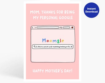 Funny Mother's Day Card, Happy Mother's Day, Birthday Card For Mom, Card For Mum, Funny Card Mother, Printable Mum Card, Funny Birthday Card
