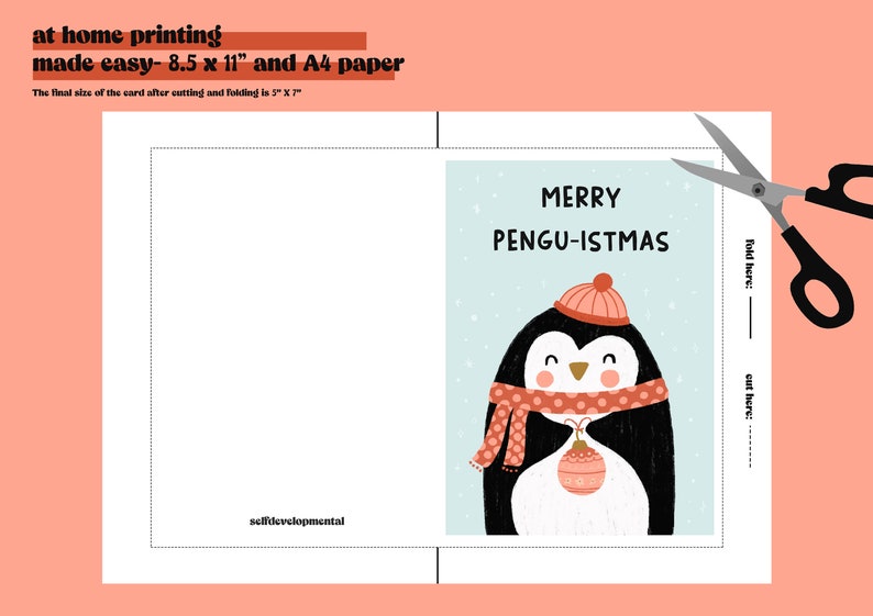 Cute Christmas Card I Printable Funny Christmas Card I Cute - Etsy