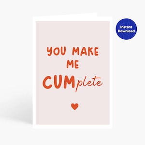 Lustige Valentinstag Karte für Mann, Karte zum Valentinstag, freche Karte für Freund, Geschenk zum Jahrestag für ihn, Digital