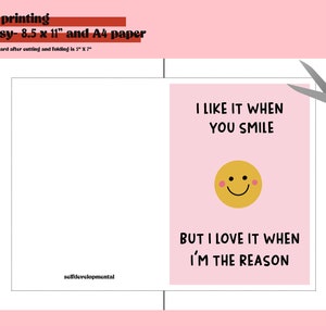Printable Anniversary Cards, Cute Valentine's Day Card, Card for ...