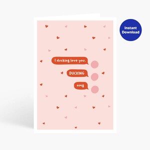 Cartão de Dia dos Namorados para impressão, Cartão de aniversário engraçado, Cartão de amor engraçado, cartão para esposa, cartão para marido, cartão para ela, cartão para ele