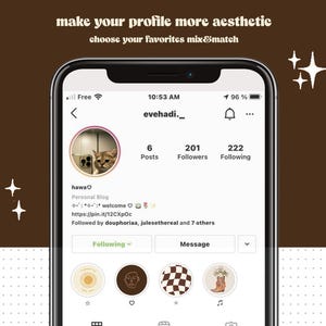 Puede incluir: Una captura de pantalla de un tel&eacute;fono m&oacute;vil que muestra una p&aacute;gina de perfil de Instagram. El nombre del perfil es "evehadi._" y la foto de perfil es un gato. El perfil tiene 6 publicaciones, 201 seguidores y 222 seguidos. La biograf&iacute;a del perfil dice "hawa Blog personal Bienvenido https://pin.it/12CXpOc Seguido por deuphoriaa, julesethereal y 7 otros". El perfil tiene un bot&oacute;n "Siguiendo" y un bot&oacute;n "Mensaje". El perfil tambi&eacute;n tiene una fila de cuatro iconos, cada uno con un dise&ntilde;o diferente.