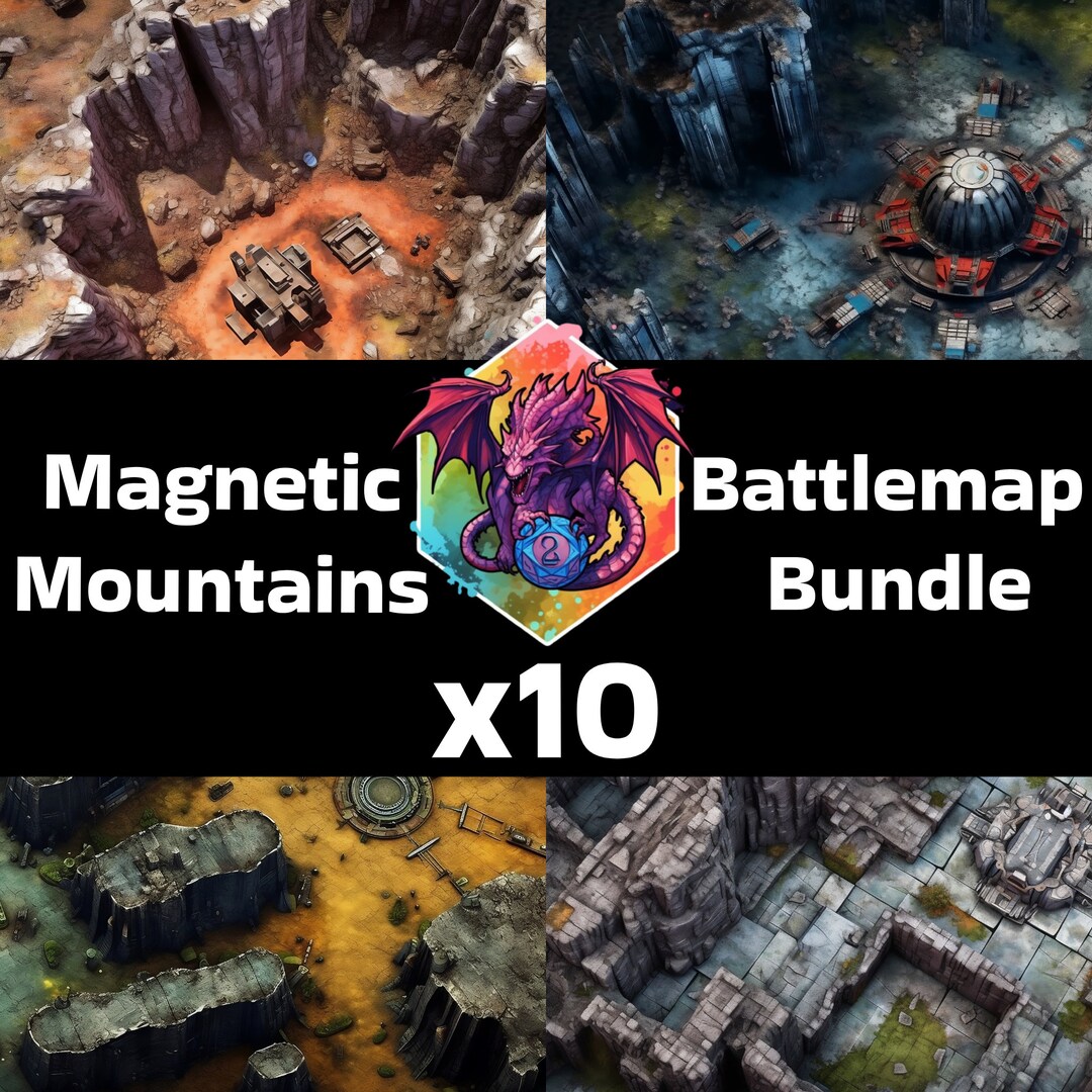 Mountains X10 Digital Battlemap Bundle Starfinder Etsy