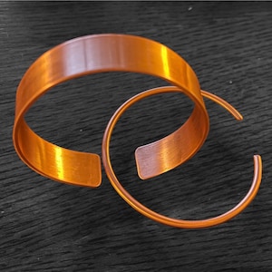 Set of 2 Handmade Copper Bracelet | Men copper cuff bracelet | Gift for dad |  Copper 7 Year Anniversary Gift | Healing Bangle for men