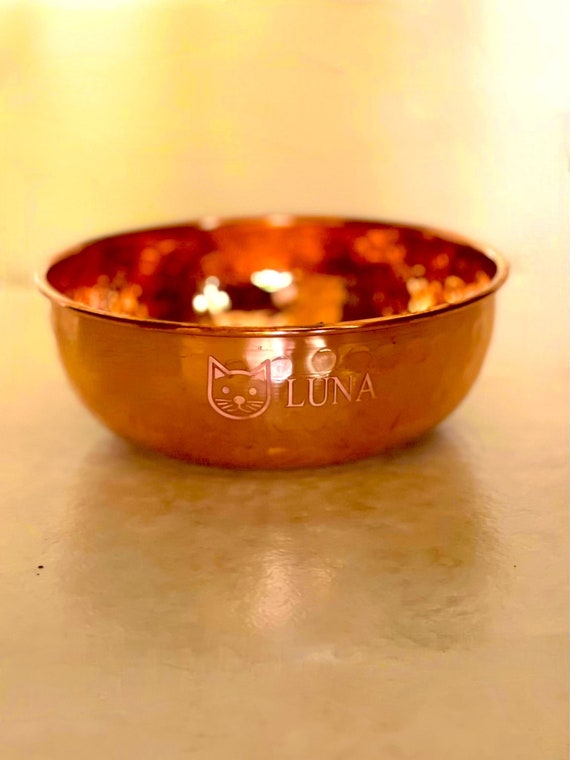 Copper cat bowl sale
