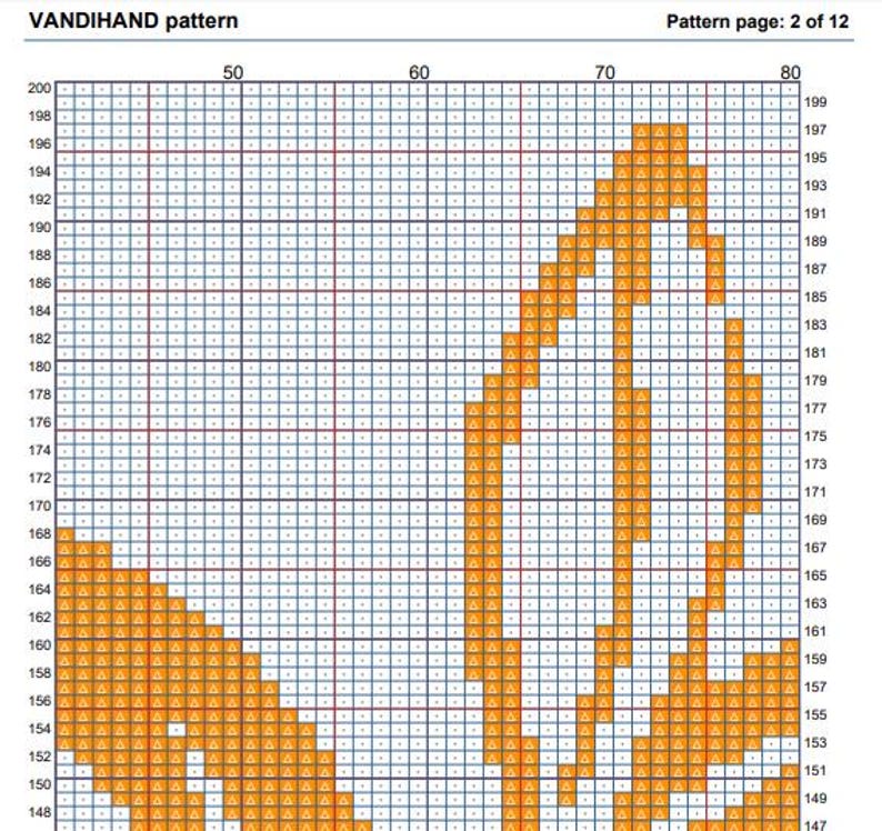 Lily Crochet Afghan Pattern Graph - Etsy