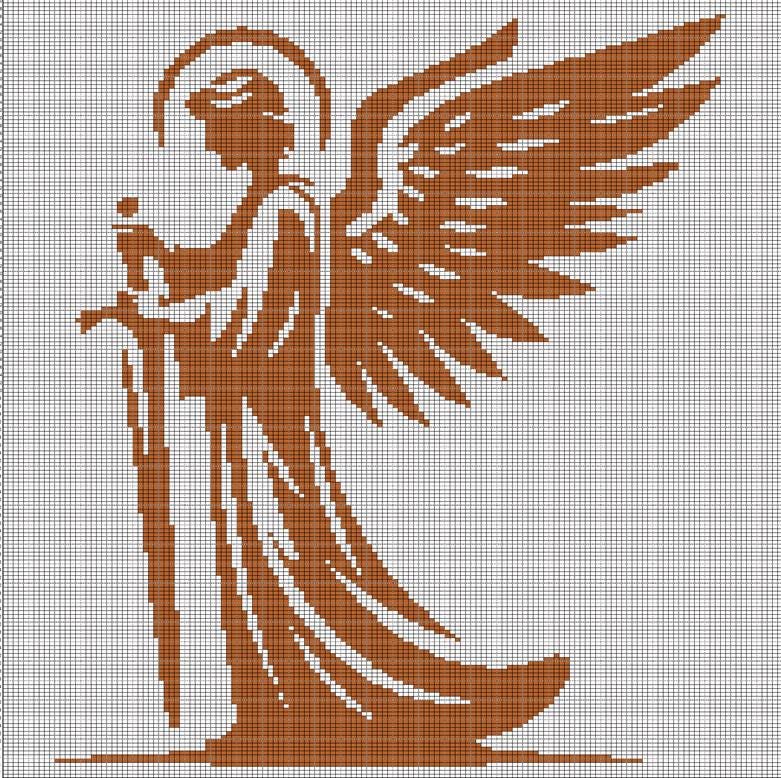 Angel 6 Crochet Afghan Pattern Graph - Etsy