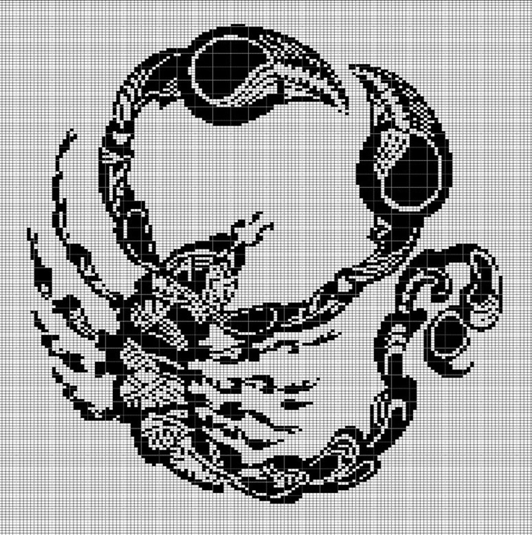 Scorpion 2 Crochet Afghan Pattern Graph - Etsy