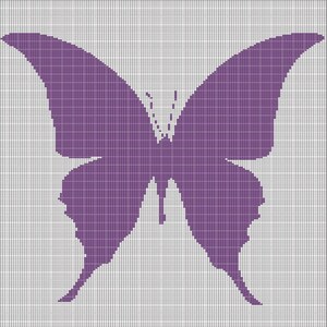 Papillon 11 motif afghan au crochet