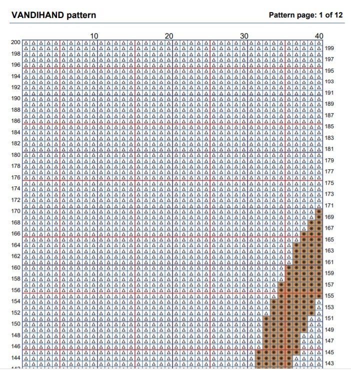 Family 4 Crochet Afghan Pattern Graph - Etsy