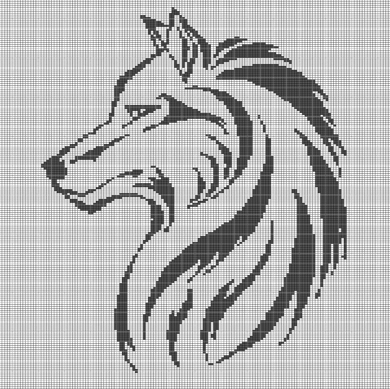 38 Wolf Crochet Patterns to Stitch for Woodland Decor, Gifts, and Amigurumi Displays 26 Wolf head 12 crochet afghan pattern graph