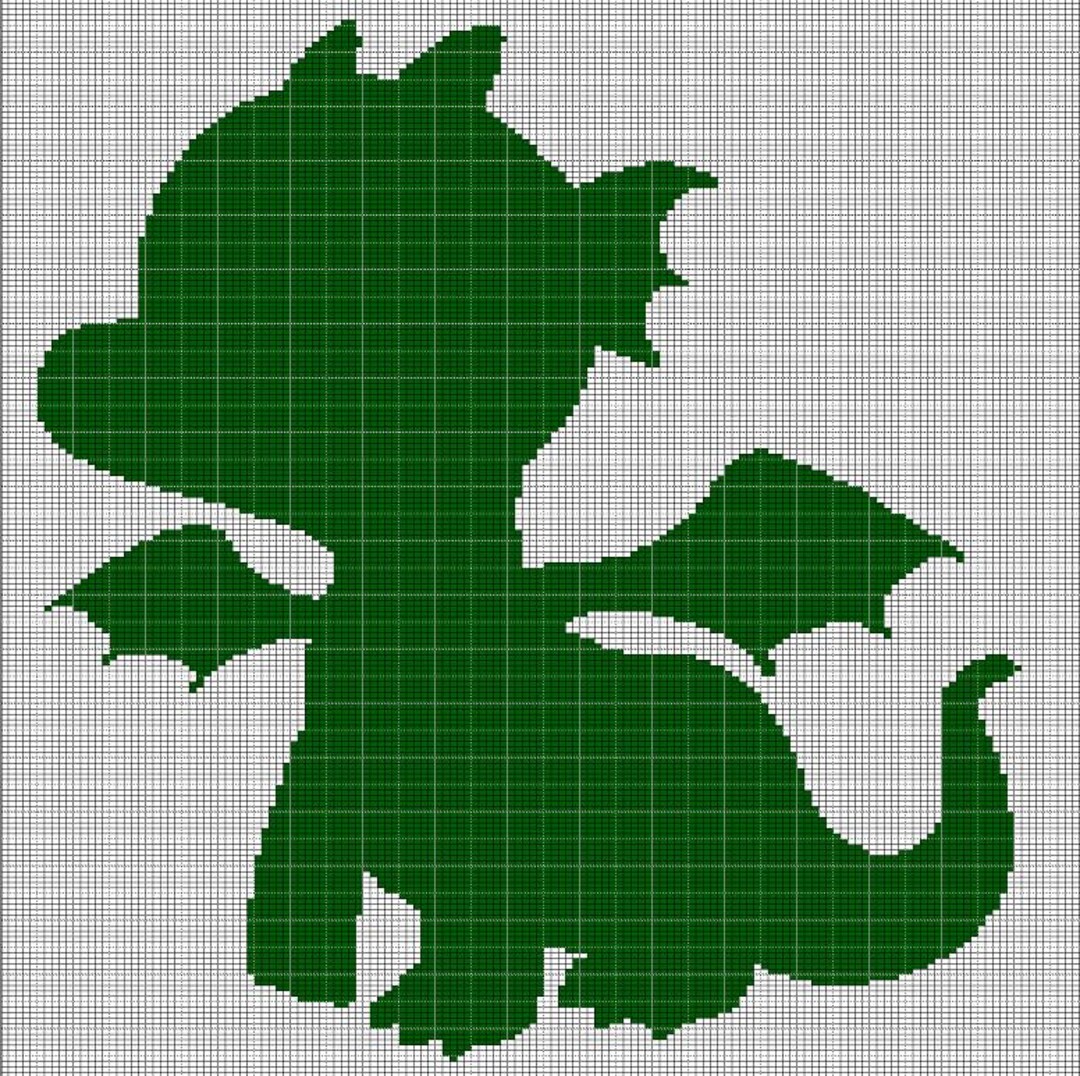Baby Dragon 2 Crochet Afghan Pattern Graph - Etsy