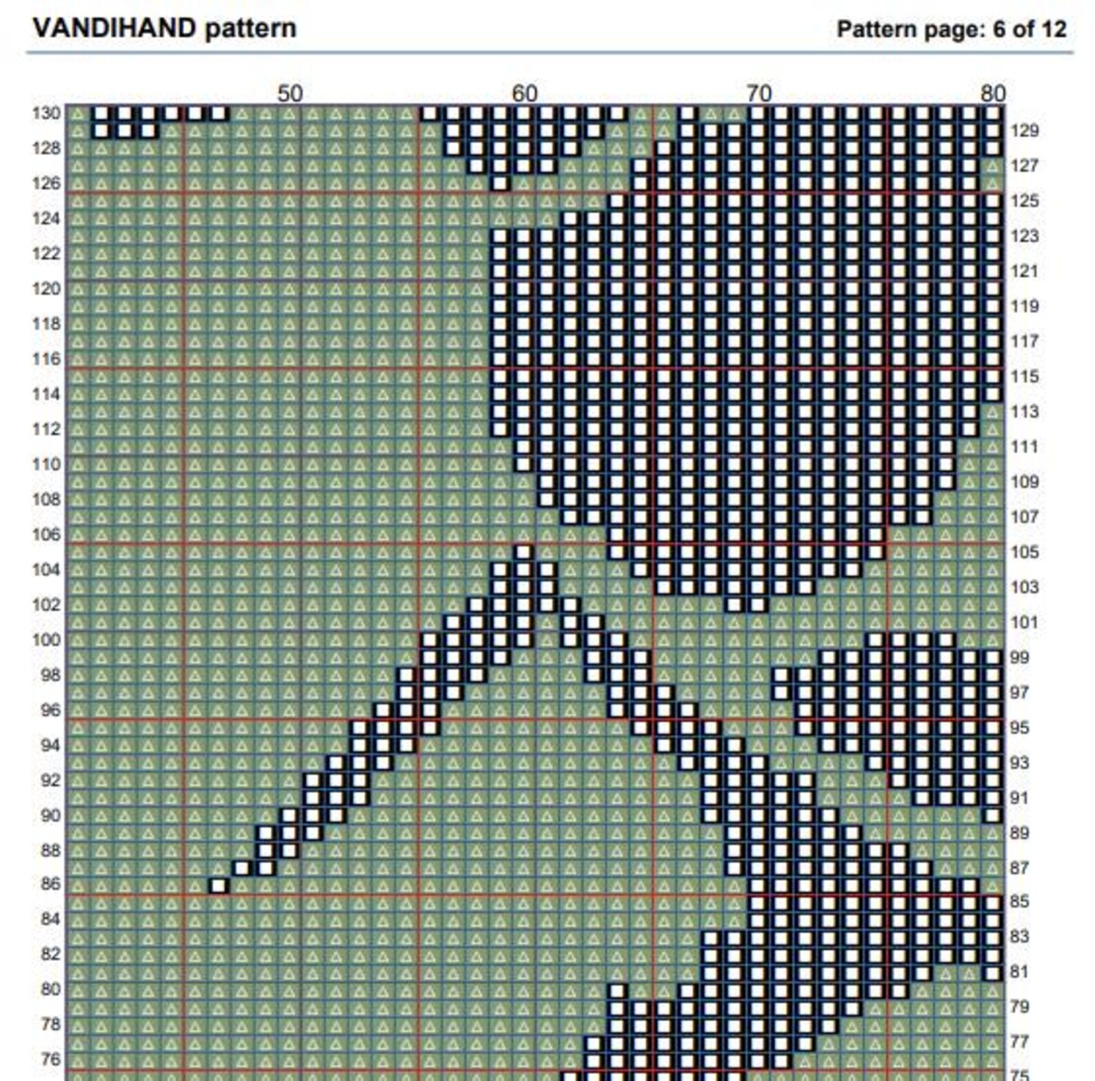 Mallard Crochet Afghan Pattern Graph - Etsy