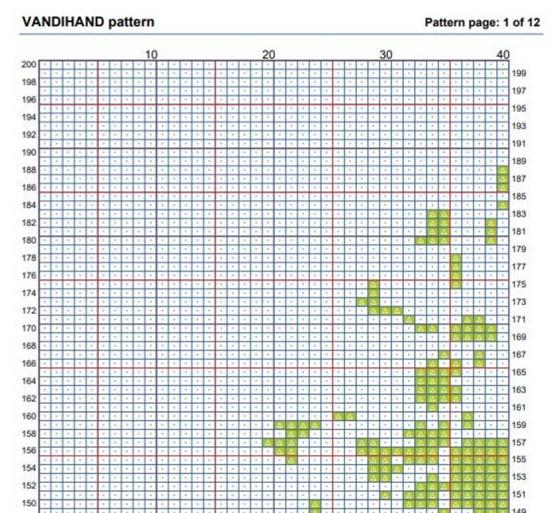 Dans Crochet Afghan Pattern Graph - Etsy
