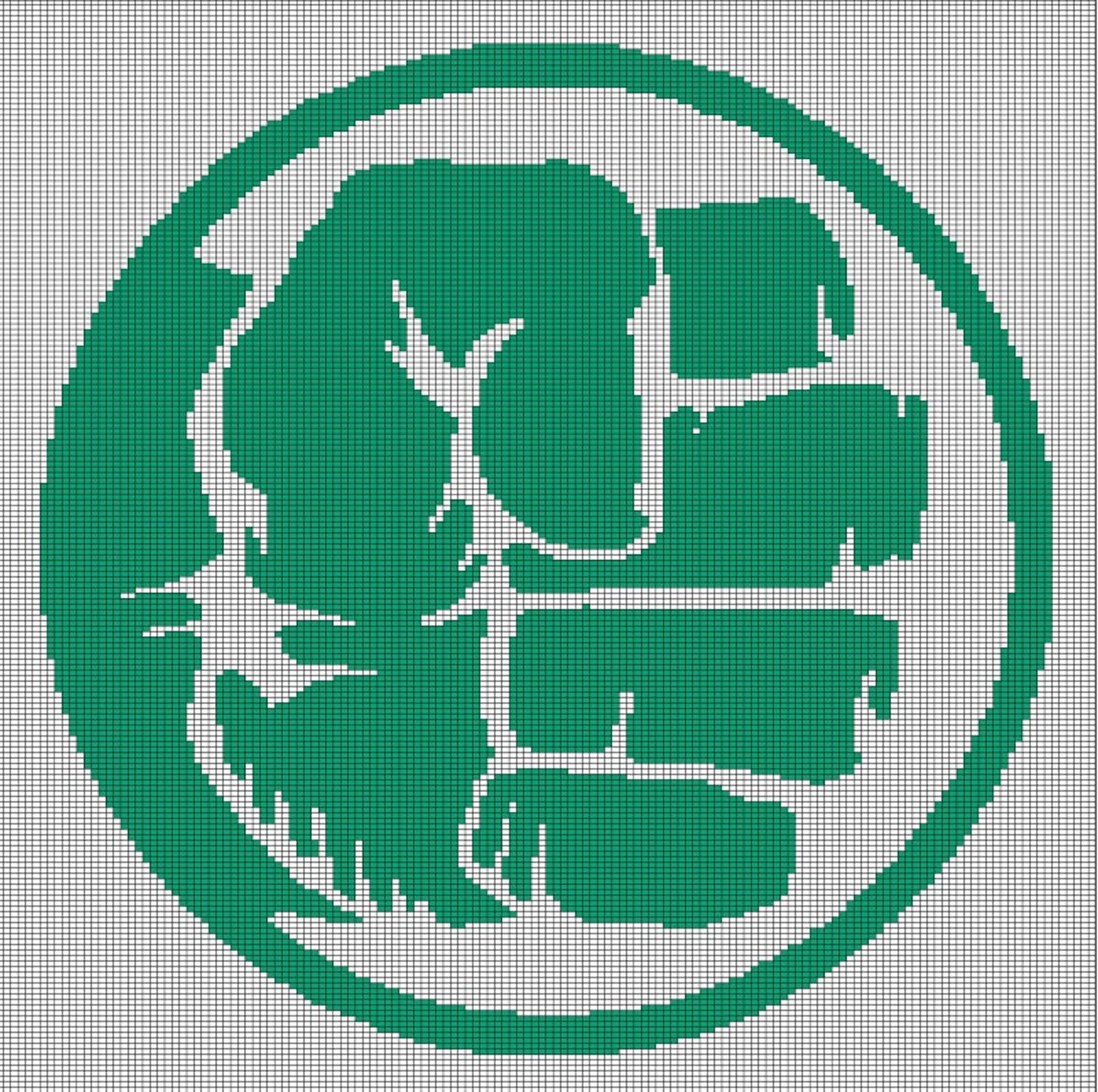 Hulk Graph Hulk Symbol Crochet Afghan Pattern Graph - Etsy