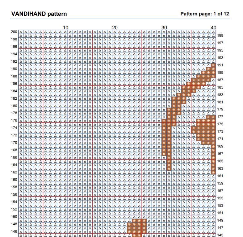 Angel 6 Crochet Afghan Pattern Graph - Etsy